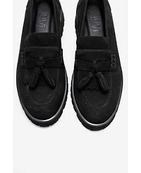 Forever & Always Shoes Women's Poen Leather Tassel Loafer