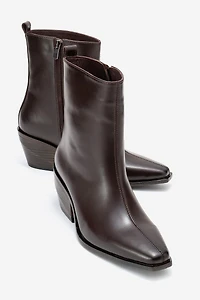 Forever & Always Shoes Lexia Leather Western Boot (Women)