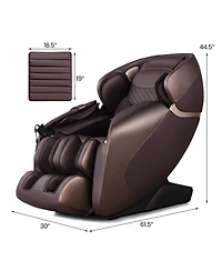 Costway Full Body Massage Chair with Voice Control Heat Foot Roller