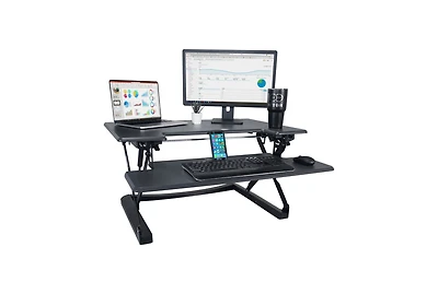 Victor High Rise Height Adjustable Sit-Stand Workstation, 36" Wide