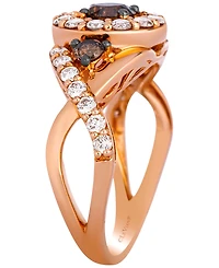Le Vian Chocolate Diamond (0.62 ct. t.w.) & Nude Diamond (0.68 ct. t.w.) Ring in 14k Strawberry Gold