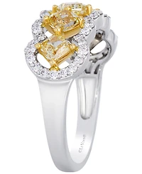 Le Vian Sunny Yellow Diamond (1.80 ct. t.w.) & Vanilla Diamond (0.38 ct. t.w.) Ring in 14k Two-Tone Gold