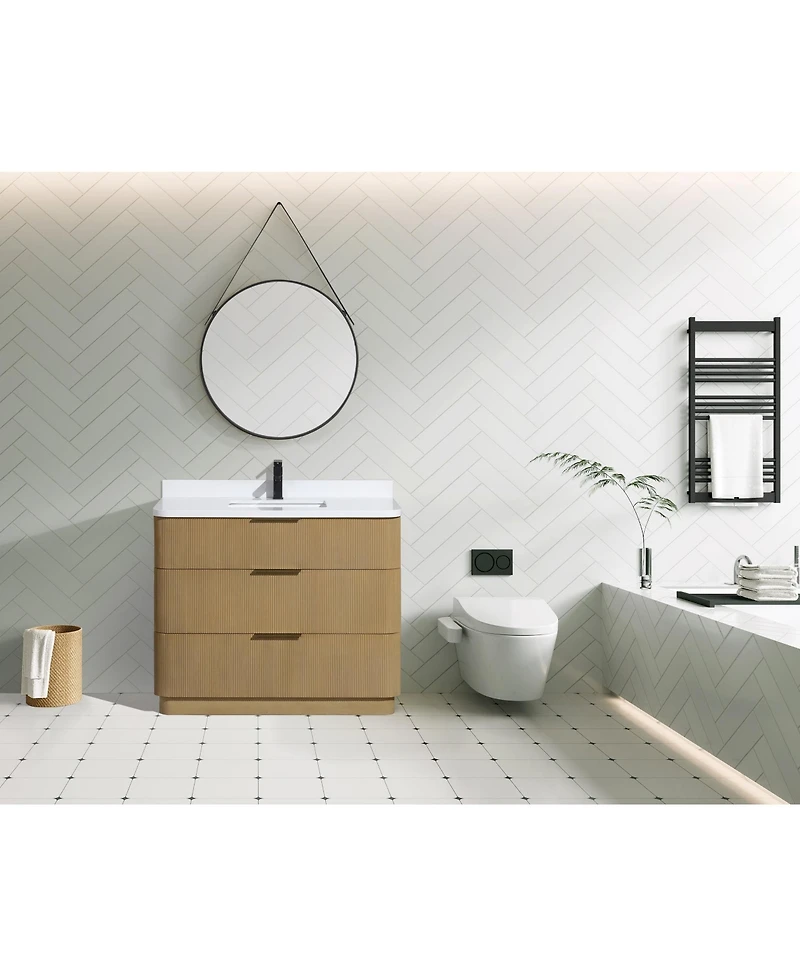 Ari Bath, Calamigo 42", Oak Finish