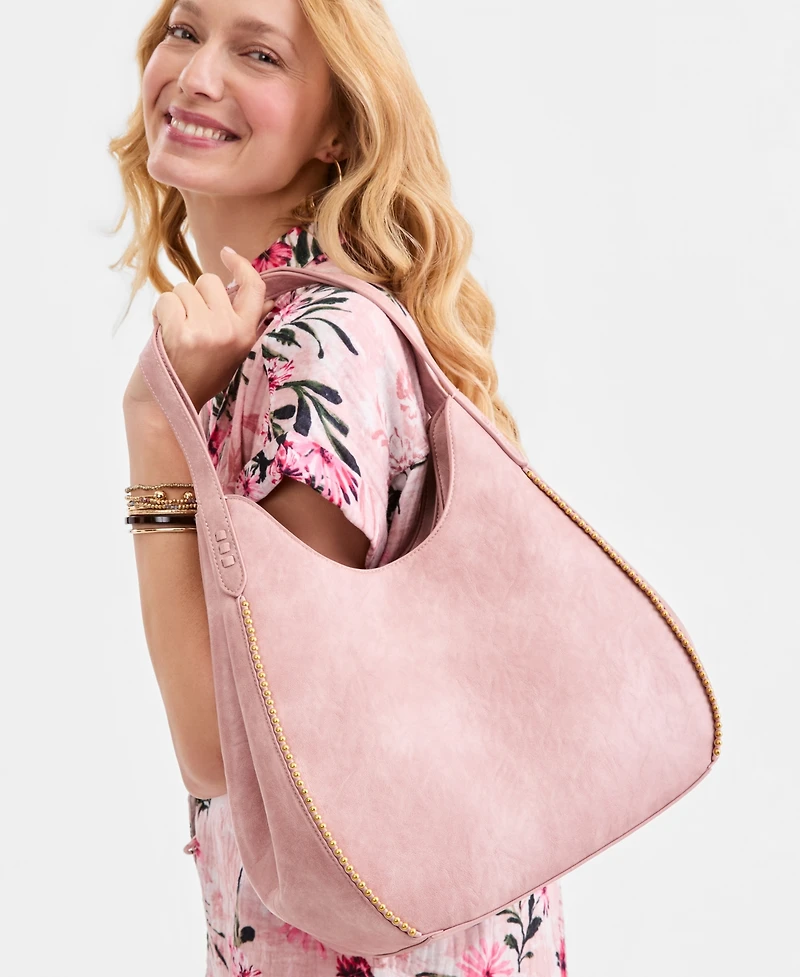 Style & Co Whip-Stitch Soft 4-Poster Tote