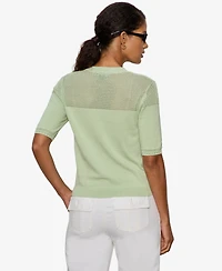 Sanctuary Women's Mix Stitch Crew Neck T-Shirt