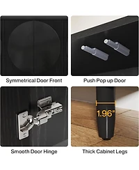 Tribesigns Modern Storage Cabinet, Sideboard Buffet Table with Doors