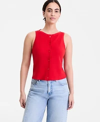 On 34th Women's Button-Front Milano Sweater Shell, Macy's Exclusive