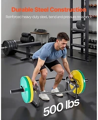 Sugfit Trap Bar Hex Bar 500 Lb Capacity 2" Barbell for Squats and Deadlifts Black