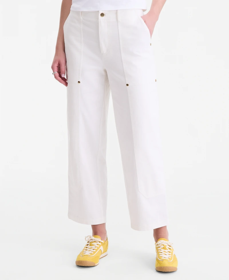 On 34th Women's High-Rise Utility Straight-Leg Ankle Pants, Macy's Exclusive