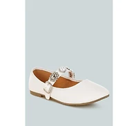 London Rag Womens Kavana Charms Embellished Flat Mary Janes