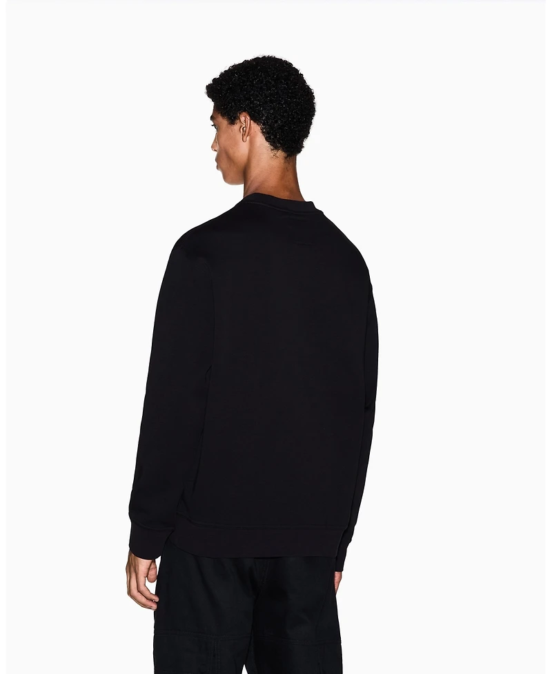 A X Armani Exchange Men's Icon Logo Fleece Crewneck Sweatshirt