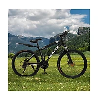 Artudatech -Inch 27-Speed Mountain Bike with Lock-Out Fork & Dual Disc Brakes for Versatile Riding