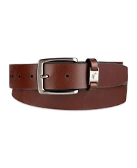 Tommy Bahama Men's Cassic Logo Ornament Leather Belt
