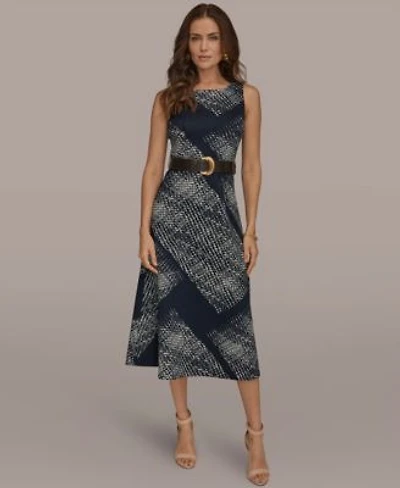 Donna Karan New York Womens A Line Midi Dress