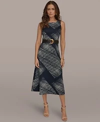 Donna Karan New York Womens A Line Midi Dress