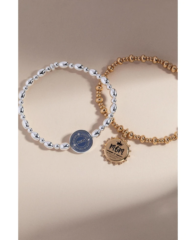 Mom A Title Above Queen Stretch Bracelet