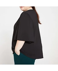 Universal Standard Women's Crepe Jersey Capelet Blouse