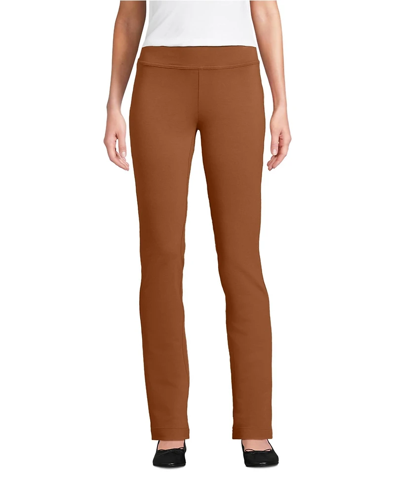 Lands' End Petite Starfish Mid Rise Slim Leg Pants