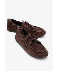 Forever & Always Shoes Serelis Leather Lace Up Loafer (Women)