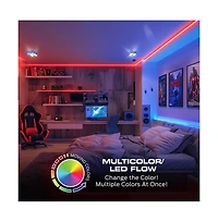 Monster Cable 100 Ft Ir Remote-Controlled Rgb+Ic Indoor Led Light Strip with Dynamic Color Flow Effects & Sound Reactive Modes