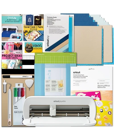 Cricut Joy Xtra with Printable Sticker Paper and Cards Bundle