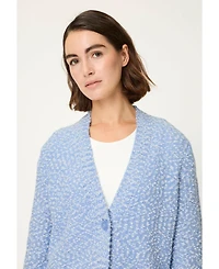 Olsen Women's Two-Tone Boucle Cardigan