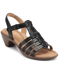 Easy Spirit Women's Cortney Leather Strappy Dress Sandals