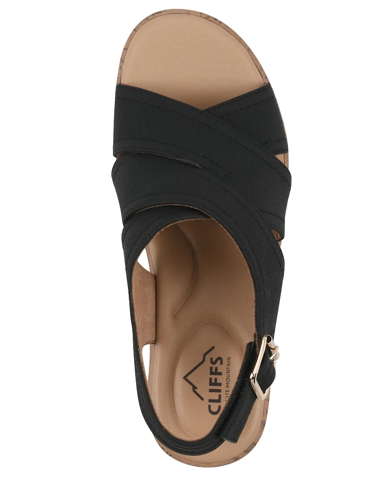 Cliffs by White Mountain Women's Finlee Block Heel Sandals