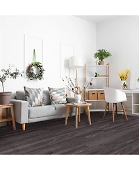 Sorbus Sq. Ft. Interlocking Eva Foam Wood Grain Floor Tiles 3/8-Inch Thick with Borders