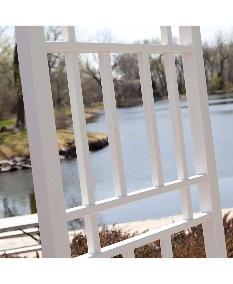 Dura-Trel Wellington Arbor 72" x 85" Outdoor Garden Arch Lattice Trellis