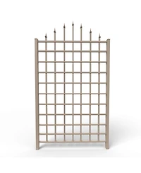 Dura-Trel Winchester 57 x 95 Inch Pvc Vinyl Outdoor Garden Patio Trellis, Mocha