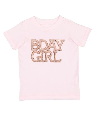 Sweet Wink Big Girls Pearl BDay Patch Short Sleeve T-Shirt