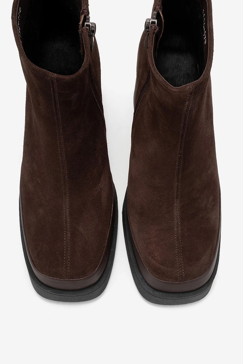 Forever & Always Shoes Women's Livia Leather Wedge Boot