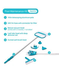 Intex 28003E Deluxe Above Ground Pool Maintenance Kit for 800 Gph