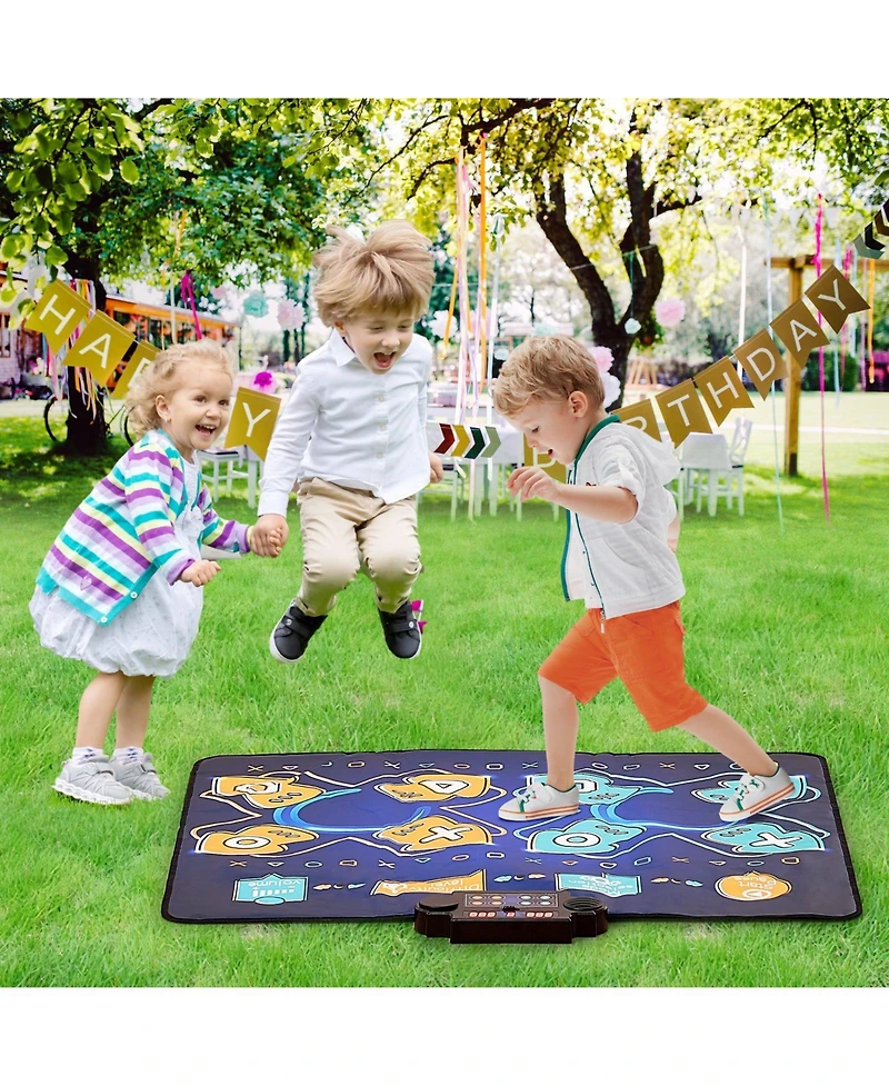 Slickblue Dance Mat for Kids Dance Pad Toys Two Player Gift for 3+ Year Old Girls