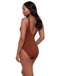 Miraclesuit Women's Razzle Dazzle Zipt One Piece Swimsuit