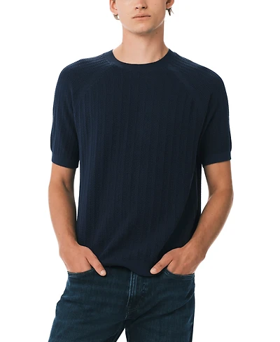 Buffalo David Bitton Men's Wipped Textured Knit Sweater