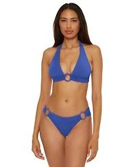 Becca Womens Marble Canyon Ring Halter Top Ring Hipster Bottoms