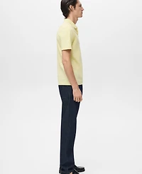 Mango Men's Cotton Pique Polo Shirt