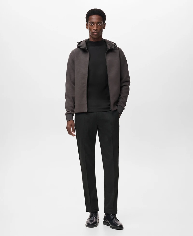 Mango Men's Perkins Neck Long-Sleeved T-Shirt