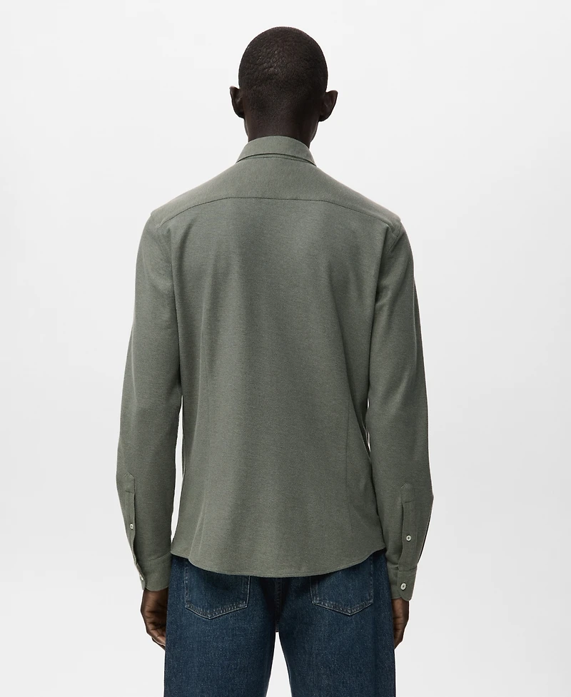 Mango Men's Cotton Slim-Fit Shirt