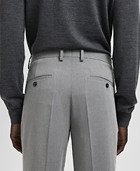 Mango Men's Stretch Fabric Super Slim-Fit Suit Pants