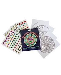 Kulture Khazana Rangoli Mandala: Activity Bundle -48 Pc Puzzle & Coloring Sticker Book
