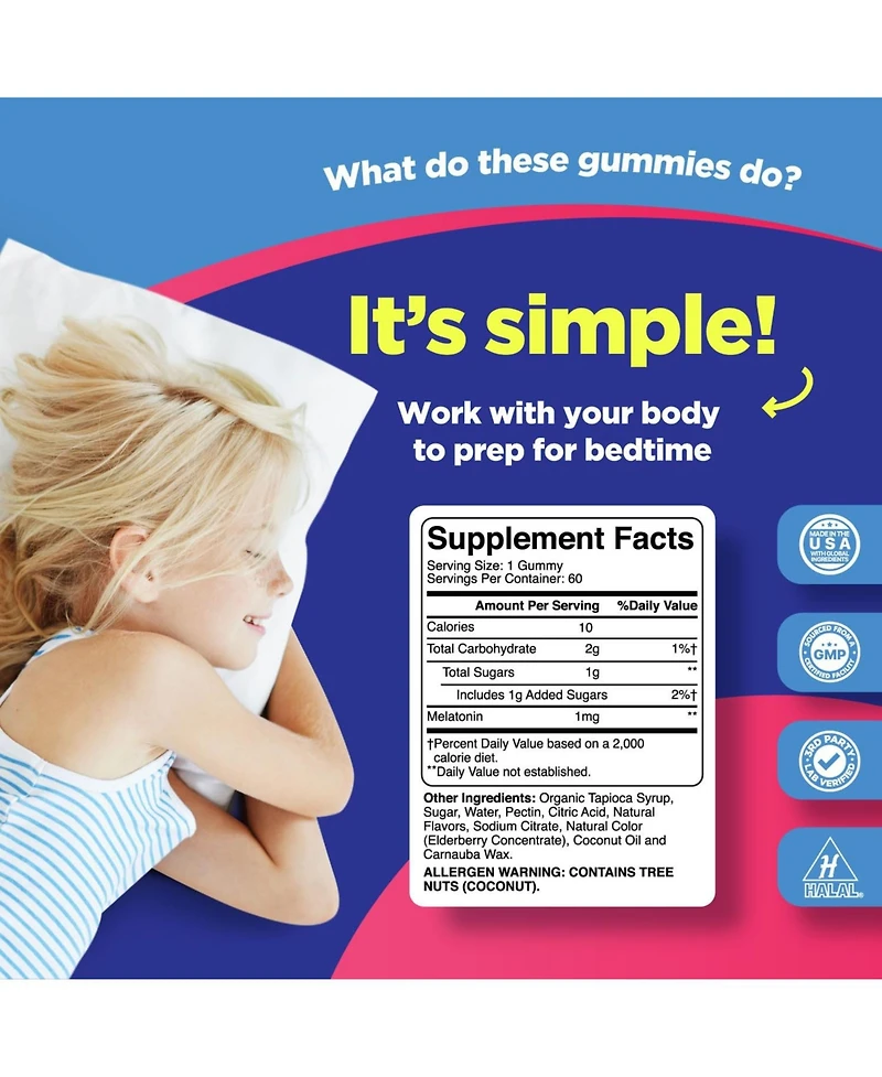 Phytoral Melatonin Gummies Kids, Strawberry, 60ct