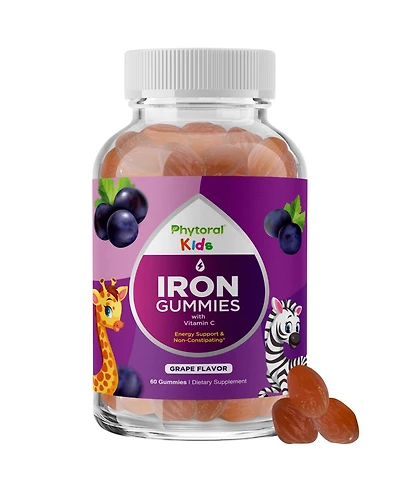 Kids Iron Gummies, Grapes, 60ct