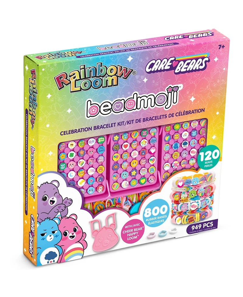 Rainbow Loom Beadmoji:Celebration Bracelet Kit - Care Bears