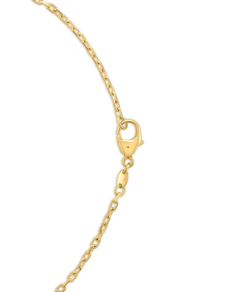 Macy's Amethyst (6-7/8 ct. t.w.) Bezel Set Smile Necklace 14k Gold Over Sterling Silver (Also Available Sky Blue Topaz)