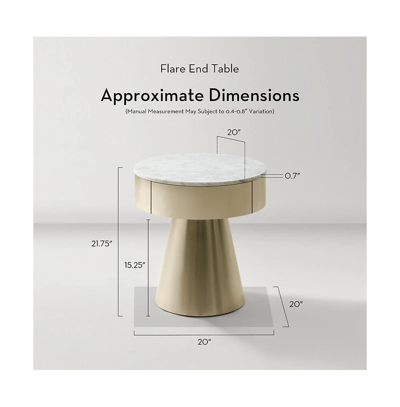 Z Gallerie Flare End Table/Nightstand