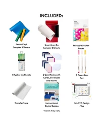 Cricut Deluxe All-in-One Materials and Accessories Bundle for Cricut Joy Xtra Machines