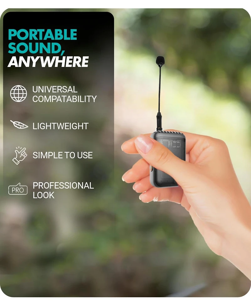 Movo Mv-M101 Gooseneck Omnidirectional Lavalier Microphone- Compatible with Dji Mic/Rode Wireless Go Series Wireless Transmitters